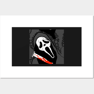 Scream VI  (Scream 6)  ghostface ghost face scary horror movie graphic design by ironpalette Posters and Art